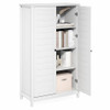 FURINNO ROBIN STORAGE CABINET 4-TIER PANTRY ADJUSTABLE SHELVES SC24005 - WHITE
