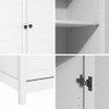 FURINNO ROBIN STORAGE CABINET 4-TIER PANTRY ADJUSTABLE SHELVES SC24005 - WHITE