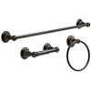 Delta Porter 3 -Piece Bath Hardware Set 78463-ORB - Oil Rubbed Bronze New