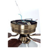 Boston Harbor 555706 CF-78049L Hugger Ceiling Fan 3 Light, Brown New