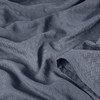 VINCE CAMUTO VIV11012 CLASSIC 100% BASKET WOVEN COTTON THROW BLANKET Dusty Blue New