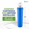 Tier1 1 Micron 4.5" × 20" Sediment & Rust Water Filter
