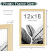 FrameWorks 12”x18” Wooden Poster Frame, Classic Natural Oak - 2 Pack New