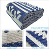 GFT Reversible Mats for Patio,Outdoor Plastic Rugs 9 x 12 Ft,Modern Plastic Area New