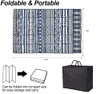 GFT Reversible Mats for Patio,Outdoor Plastic Rugs 9 x 12 Ft,Modern Plastic Area New