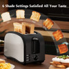 CUSINAID Wide Slot Toaster 2 Slice B07RT8LLSP - Stainless Steel