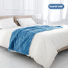 Coomiss Electric Heated Blanket Throw 5 Heating Levels 50x60 inches - Blue New