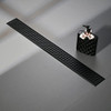 Linear Shower Drain 24" Rectangular,Removable Quadrato Pattern Grate B09NNDY6L1 New