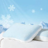 COZY ONE Dual-Sided Adjustable Soft Cooling Pillow for Hot Sleepers - White