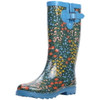 LANDCHIEF RAIN BOOTS FOR WOMEN LADIES TALL WATERPROOF - SIZE: 7 - BLUE FLORAL