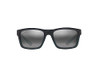 Maui Jim Men's & Women's The Flats Rectangular Sunglasses - Black W/Teal Stripes