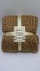 GOLD TEXTILES Chunky Knit Blanket (50x60", Handmade, Throw, Brown, 1) New