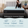 LUCID 2 Inch Gel Memory Foam Mattress Topper Queen 5 Cooling Gel Infusion New
