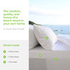 Cariloha Resort 4-Piece Sateen Sheet Set | White | Cal King | Cooling New