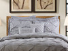 UNIQUE HOME 8 Piece Reversible Pinch Pleat Comforter Set Cal King - Grey New