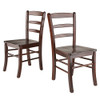 Winsome Benjamin Ladder Back Chair Set of 2 B00405O9Q2 - Walnut New