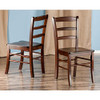 Winsome Benjamin Ladder Back Chair Set of 2 B00405O9Q2 - Walnut New