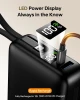 PORTABLE CHARGER 50000MAH POWER BANK PORTABLE CHARGER 2 BUILT IN CABLES- BLACK