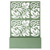 OAKLAND LIVING 6 FT. X 4 FT. GREEN FREESTANDING METAL PRIVACY - GREEN-FB-LEAF New