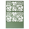 OAKLAND LIVING 6 FT. X 4 FT. GREEN FREESTANDING METAL PRIVACY - GREEN-FB-LEAF New