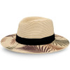 Ocdeput Womens UPF50 Foldable Summer Straw Hat Wide Brim Fedora Beige/Tan M New