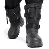 SILENTCARE MEN'S INSULATED WATERPROOF WINTER WARM HEAVY DUTY BOOTS, SIZE 8 BLACK New
