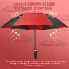 ZOMAKE Large Oversized Windproof Duty Umbrellas - 68" XL Sports (Black/Red) New