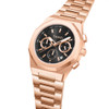 TUCCI ITALY LUSSUOSO STAINLESS STEEL QUARTZ UNISEX WATCH MIYOTA - ROSE GOLD