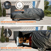 Tecoom HD Super Breathable Truck Cover Waterproof Windproof B091FXLNPT - Black New