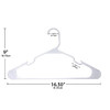 Mainstays Plastic Hangers White 50 Pack New