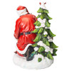 Napco Santa Feeding Animals 12" Resin Stone Christmas Statue Figurine B07F6VZBS5 New