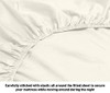 Milano Collection 1000 Thread Count 4 PC Sheet Set (Full, Ivory) - IVORY
