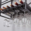 HOMBAZAAR Wall Mounted Wine Rack Display Shelf Industrial Wine Racks - Brown