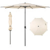 ABBA PATIO OUTDOOR 11-FT. CENTER POLE PATIO UMBRELLA W/ 8 RIBS, BEIGE New
