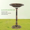 VINGLI Pedestal Bird Bath - Garden Decor - Copper New