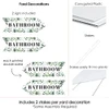 Big Dot Happiness Boho Botanical Wedding Bathroom Signs Greenery Wedding Sign