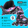 FIHUNY Adjustable Inline Skates for Kids and Adults Light Up Wheels -Pink New