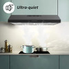 Black Range hood 30 inch 300CFM Under Cabinet Range Hood Ducted Ductless - Black