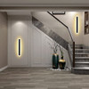 Phenas 15W Outdoor LED Wall Light Long Strip 3000K - Black New