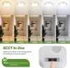 GENERIC 2-PACK 12" LED CEILING LIGHTS, 36W BRIGHT FLUSH MOUNT FIXTURES - SILVER