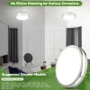 GENERIC 2-PACK 12" LED CEILING LIGHTS, 36W BRIGHT FLUSH MOUNT FIXTURES - SILVER