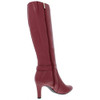 Bandolino Womens Lella Suede Closed Toe Knee High Fashion Boots Red SIZE 10 New