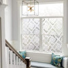 Finnez Decorative Privacy Window Film, 3D Rhombus Pattern, 35.4 x 78.7 in New