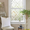 Finnez Decorative Privacy Window Film, 3D Rhombus Pattern, 35.4 x 78.7 in New