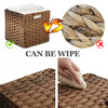 OMERAI Wicker Storage Baskets Set of 4 Foldable Cube Rattan Baskets New