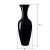 VILLACERA Handcrafted 28” Tall Black Bamboo Vase V09FNM31PV - NEW New