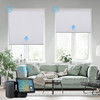 SmartWings Motorized Roller Shades, Zigbee Blinds W33 xH72 - White New