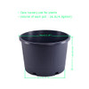 Acdeyaca 4.3 Gallon Large Plastic Pots,7pcs B09N1D58R4 -Black New