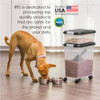 IRIS USA IF-22pc Dog Food Storage Container, Slow Feeder 2pc B0D2PTVDPH - Gray