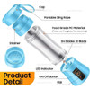 JUICEUP PORTABLE ELECTRIC JUICER,SMOOTHIE BLENDER 380ML USB RECHARGEABLE - BLUE
